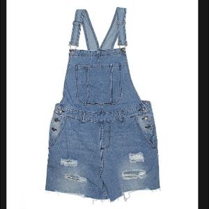 NEW Jean Denim Overall Shorts size XL